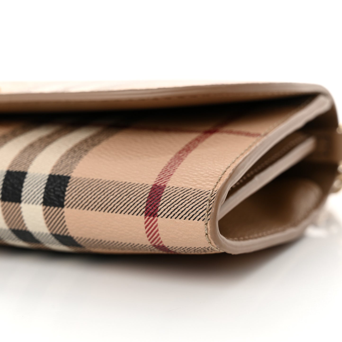 Haymarket Check Henley Wallet On Chain Mid Camel