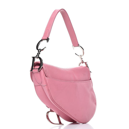 Christian Dior Calfskin Embroidered Romantic Flowers Saddle Bag Pink 3 of 17