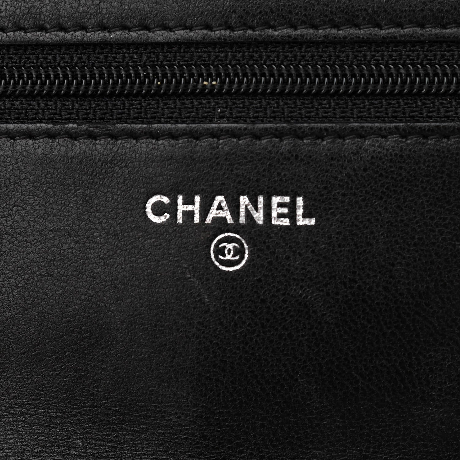 Chanel Lambskin Quilted Wallet On Chain WOC Black 6 of 14
