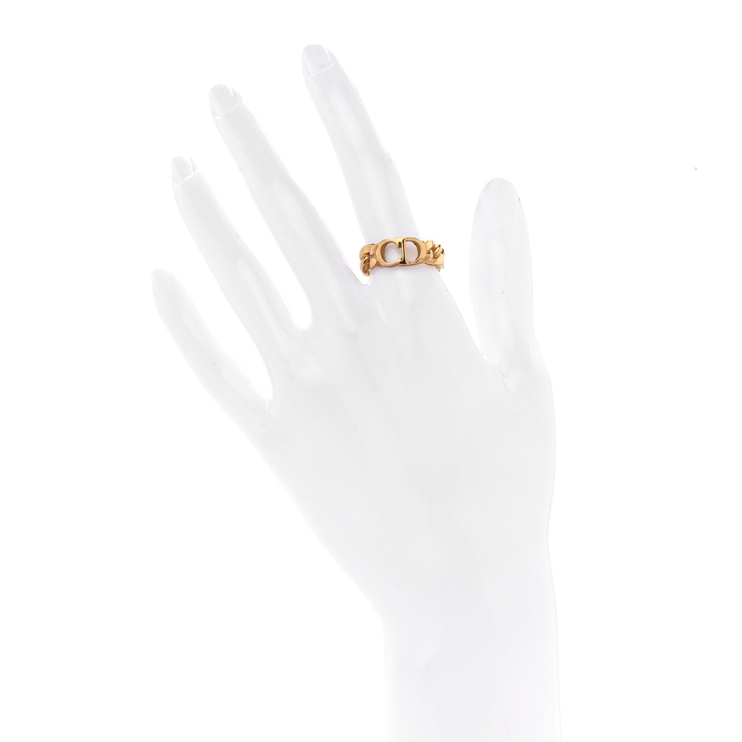 Metal Danseuse Etoile Chain Ring 57 8 Gold