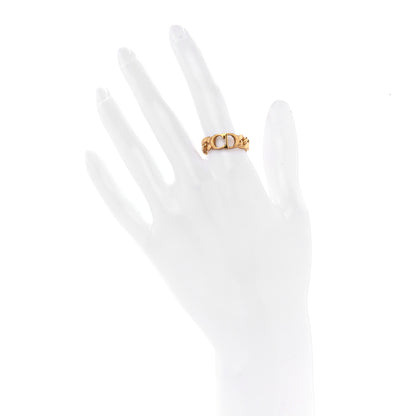 Christian Dior Metal Danseuse Etoile Chain Ring 57 8 Gold 2 of 4