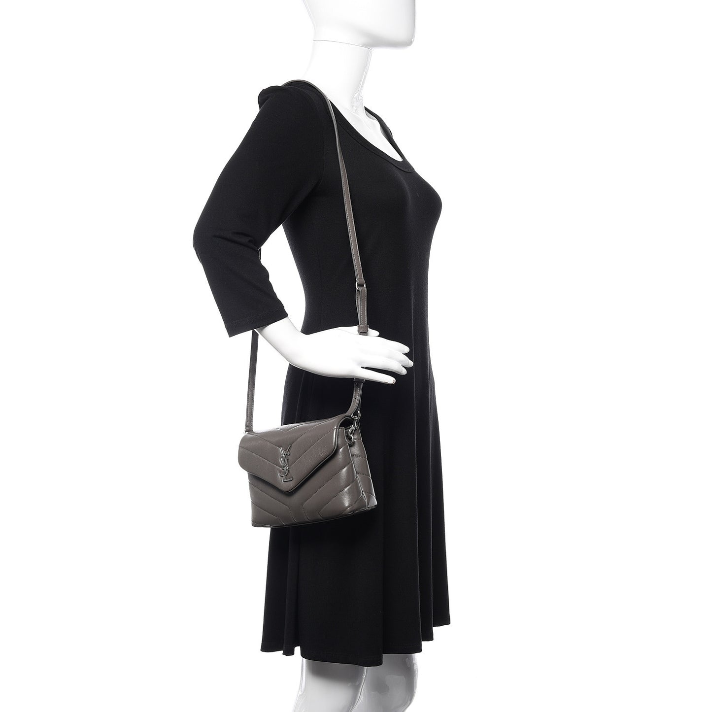 Calfskin Y Quilted Monogram Toy Loulou Crossbody Bag Earth