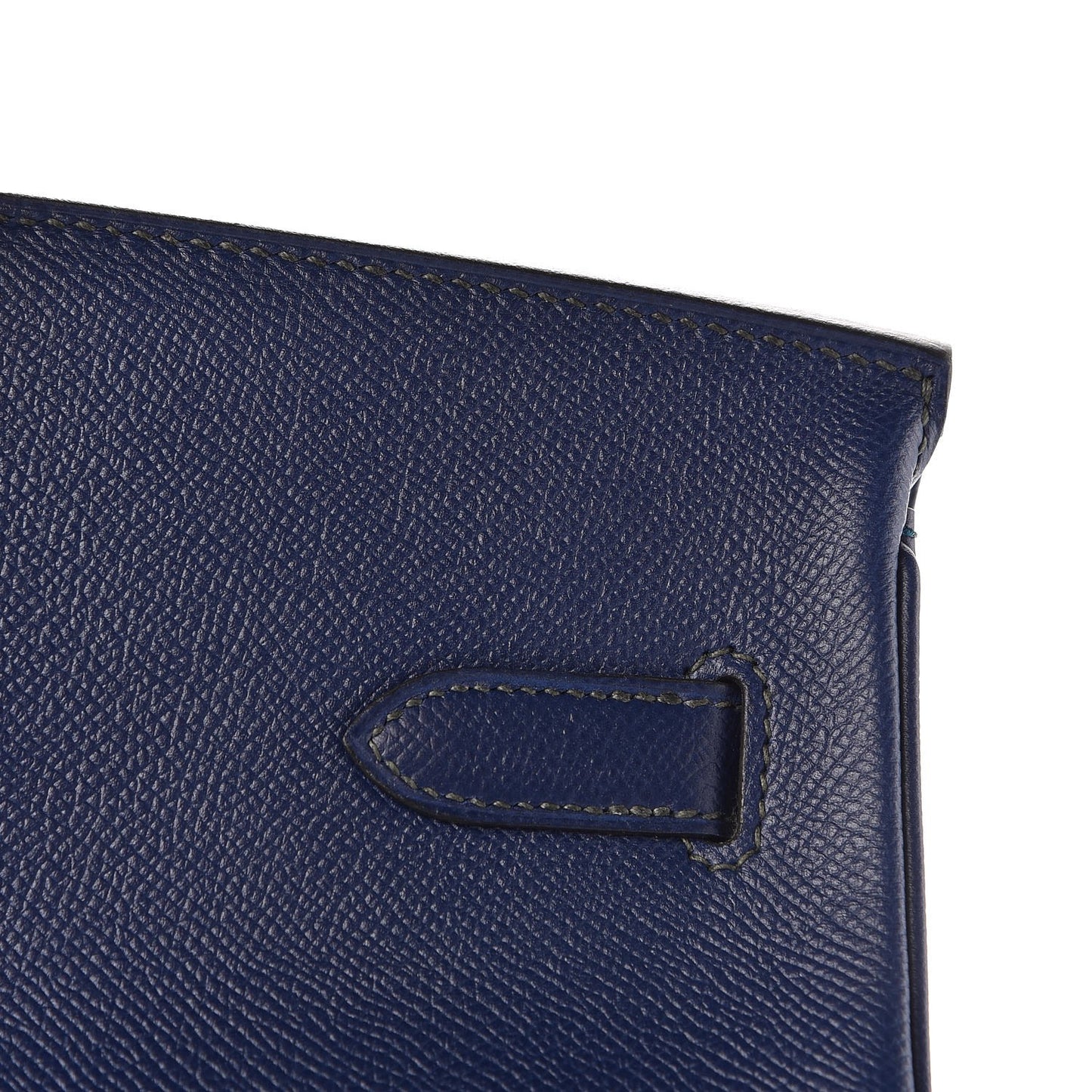 Epsom Horseshoe Birkin 40 Bleu Saphir Malachite