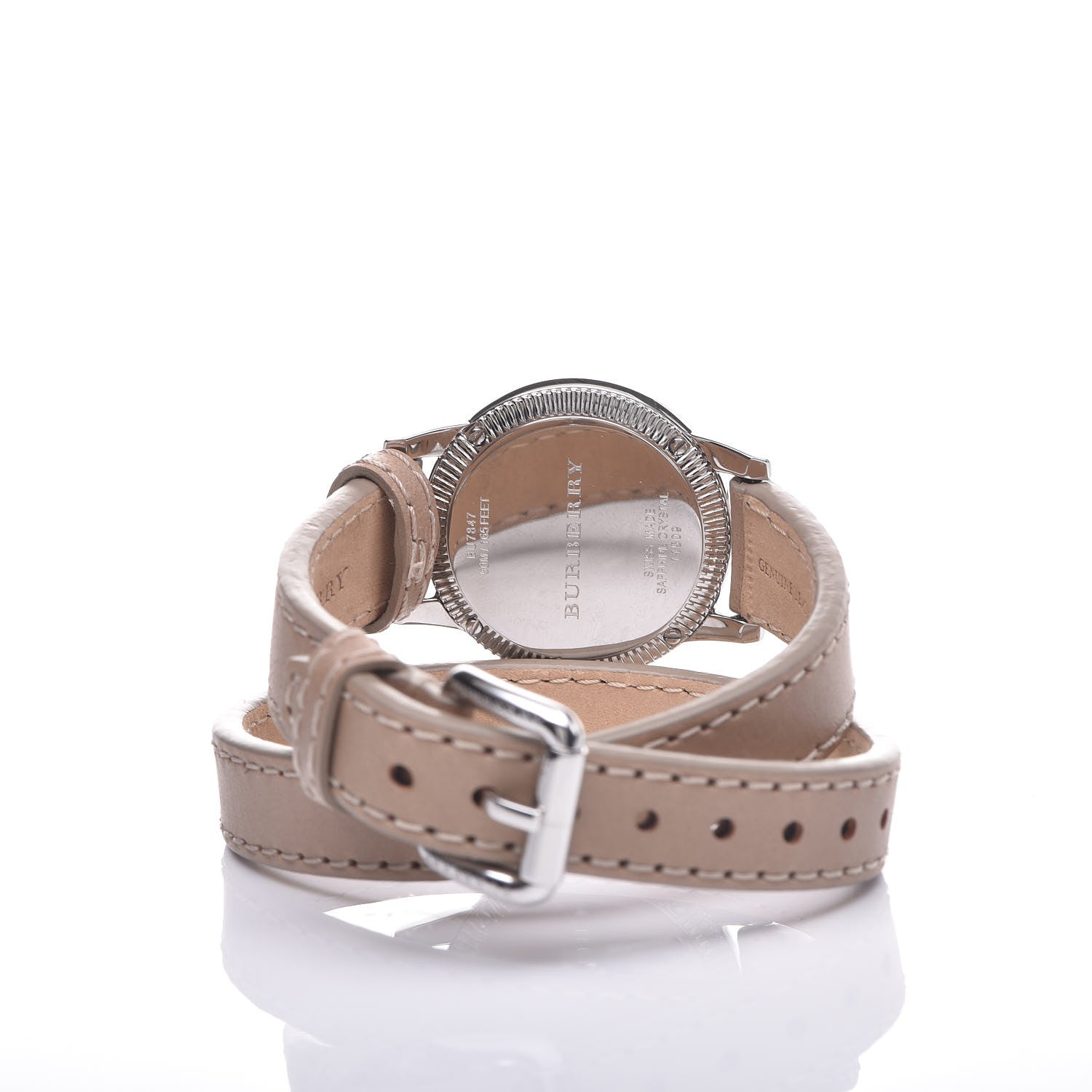 Burberry Stainless Steel Calfskin 30mm Double Wrap Quartz Watch BU7847 5 of 7