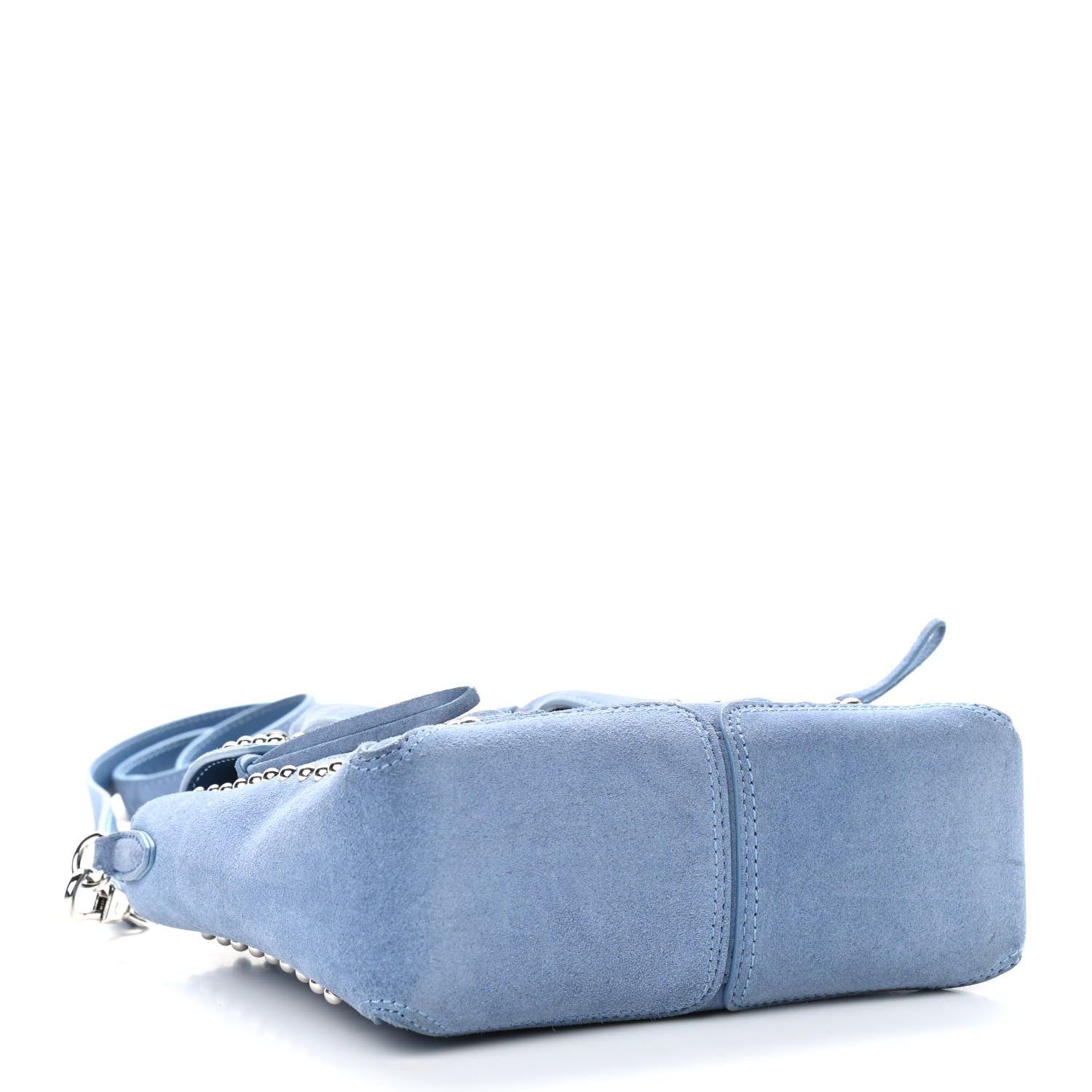 3.1 Phillip Lim Suede Studded Mini Pashli Satchel Blue 4 of 12