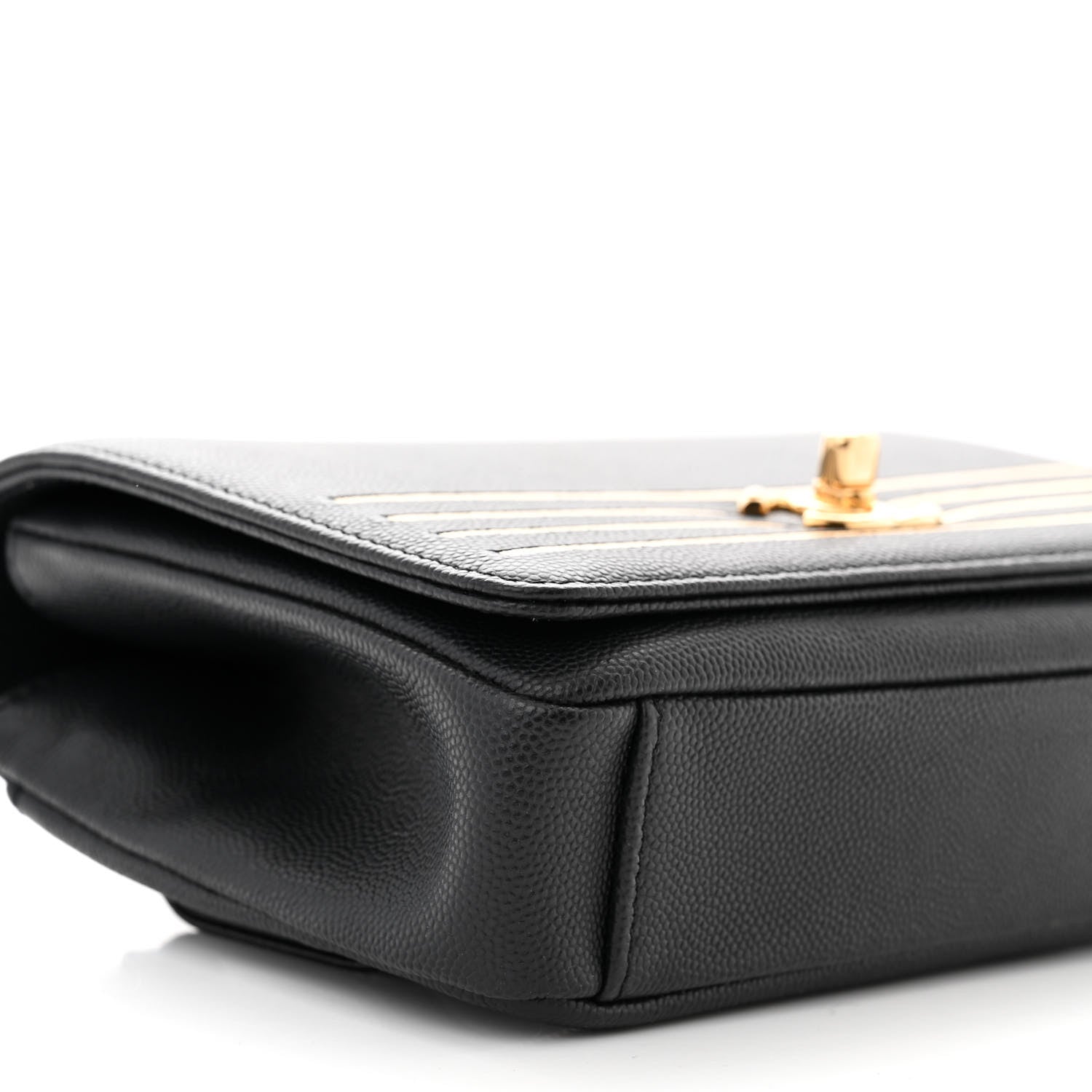 Chanel Grained Calfskin Embroidered Captain Gold Belt Bag Black 8 of 9