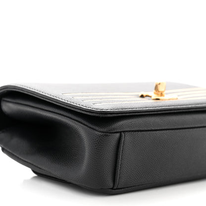 Chanel Grained Calfskin Embroidered Captain Gold Belt Bag Black 8 of 9