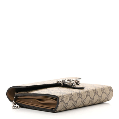 Gucci GG Supreme Monogram Mini Dionysus Chain Wallet Beige Taupe 4 of 22