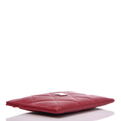 Chanel Caviar Quilted Card Holder Pink 4 of 9
