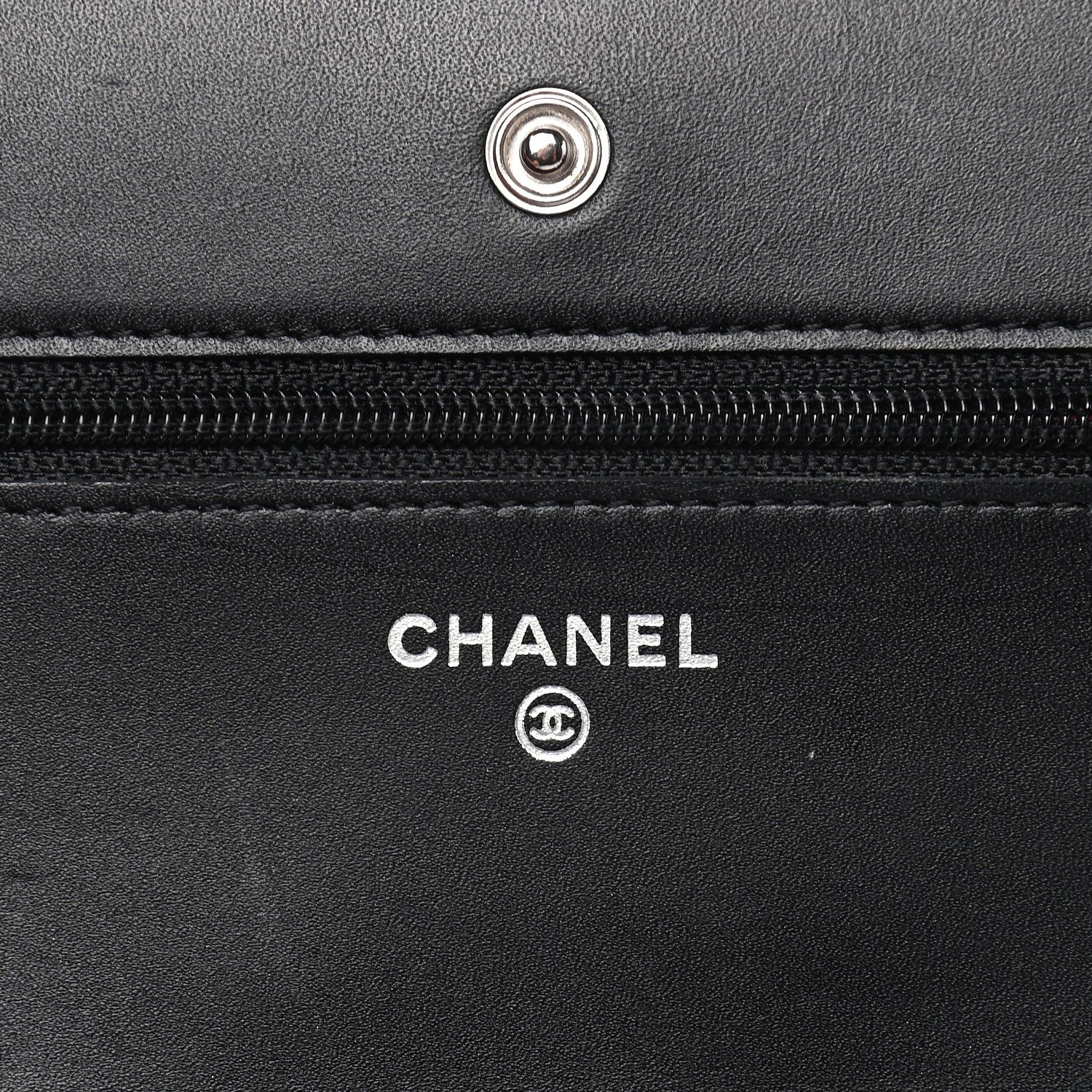 Chanel Calfskin Quilted Cambon Wallet On Chain WOC Black 6 of 9