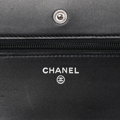 Chanel Calfskin Quilted Cambon Wallet On Chain WOC Black 6 of 9