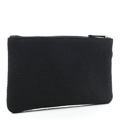 Chanel Canvas Small Deauville Pouch Black 3 of 6