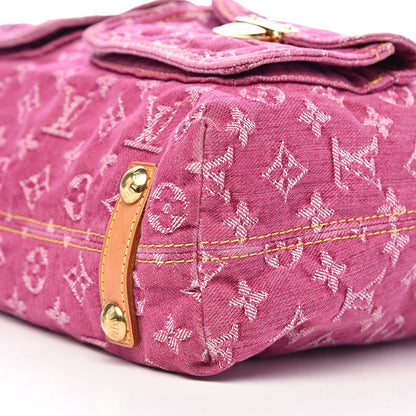 Louis Vuitton Denim Baggy GM Fuchsia 8 of 9