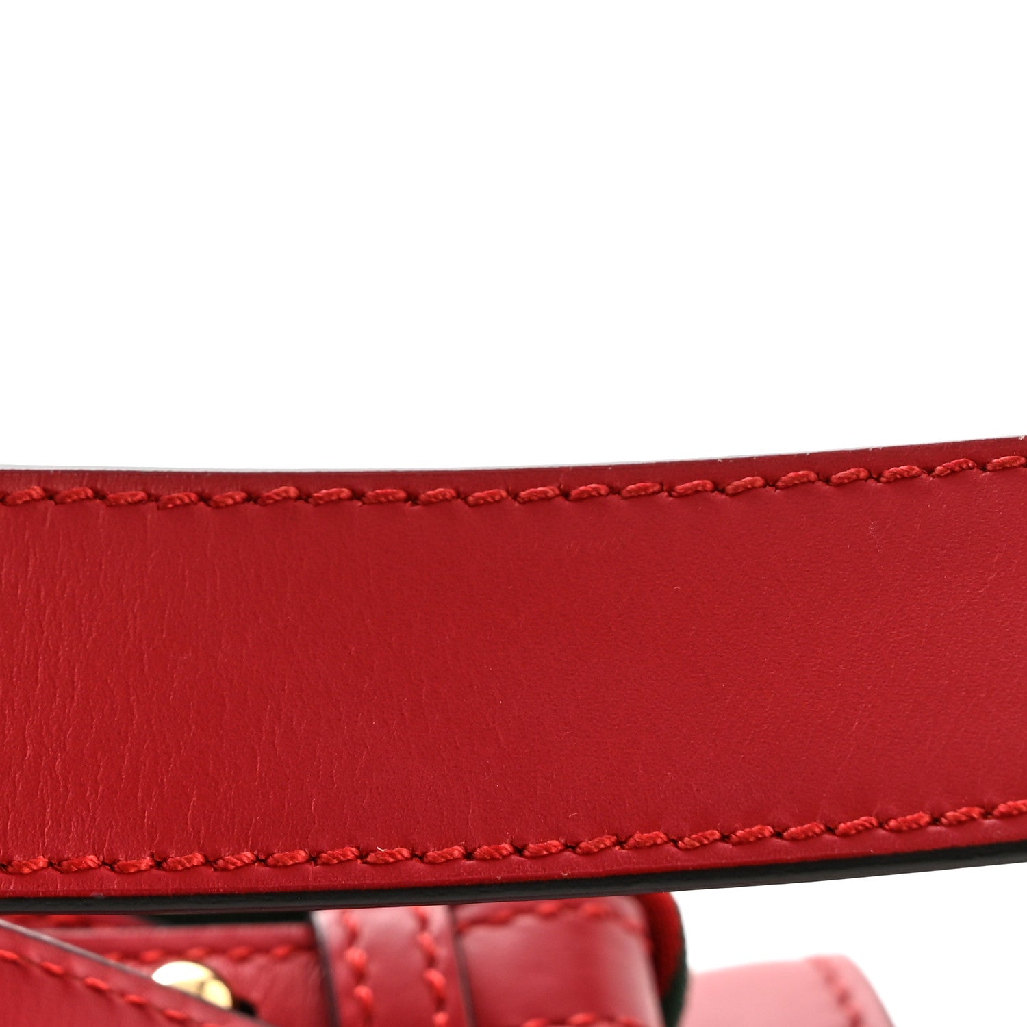 Gucci Calfskin Small Sylvie Shoulder Bag Hibiscus Red 14 of 17