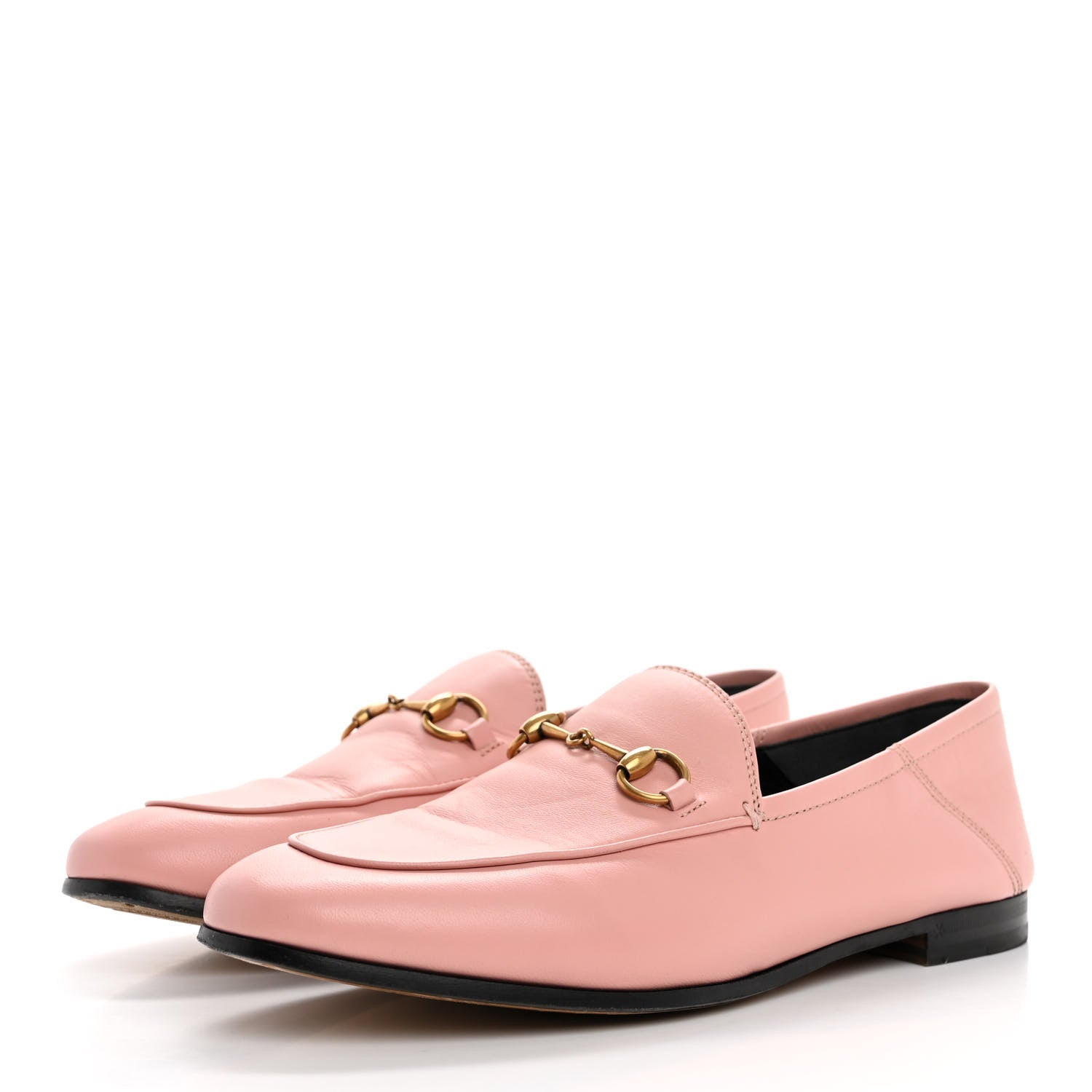 Gucci Lambskin Womens Brixton Horsebit Loafers 39 Perfect Pink 4 of 12