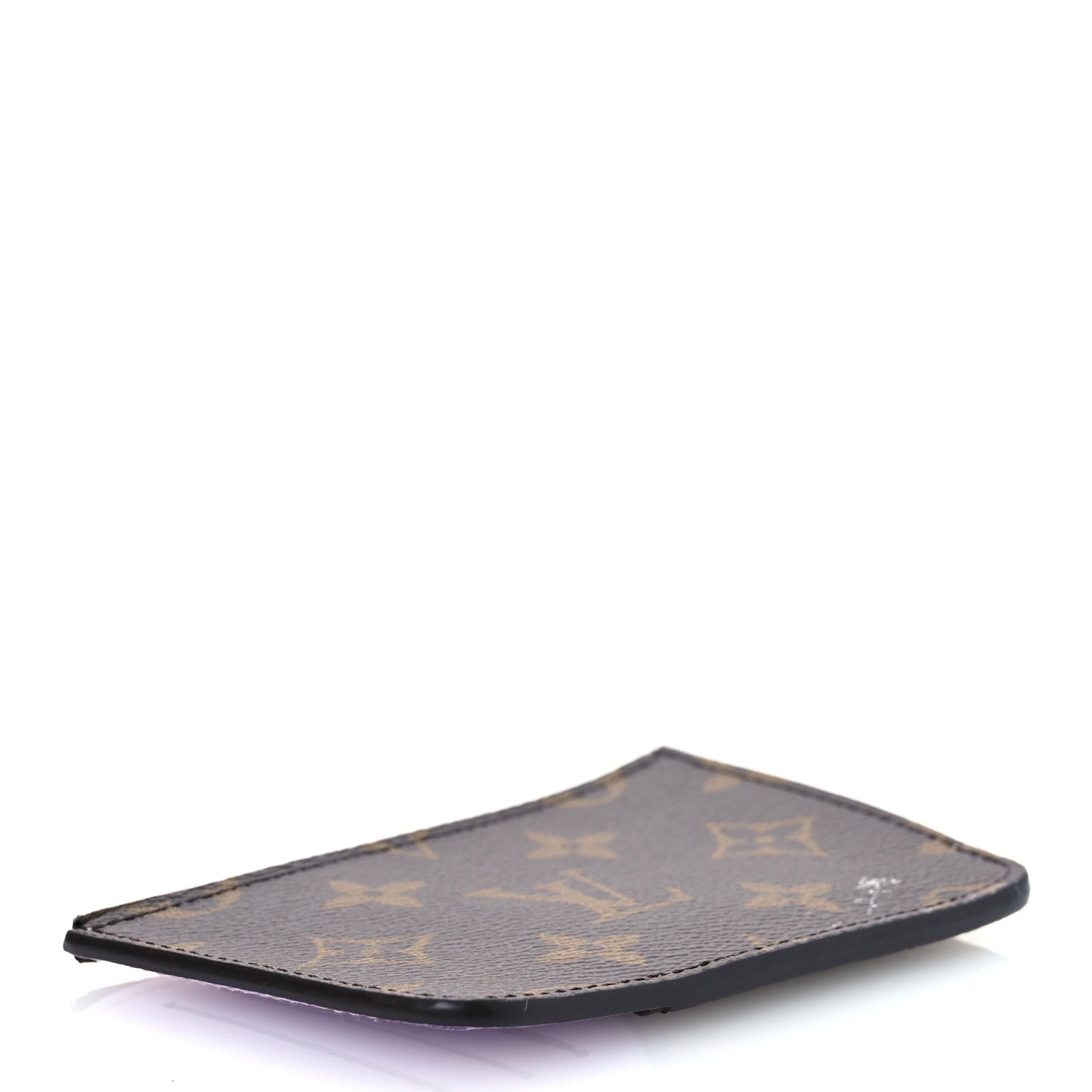 Monogram Zipped Romy Card Holder Bubble Tea