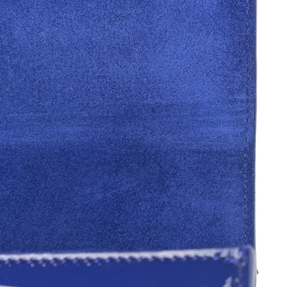 Saint Laurent Patent Calfskin Monogram Large Belle De Jour Clutch Royal Blue 11 of 11