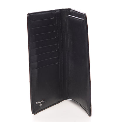 Chanel Patent Quilted Brilliant Yen Wallet Black 5 of 9