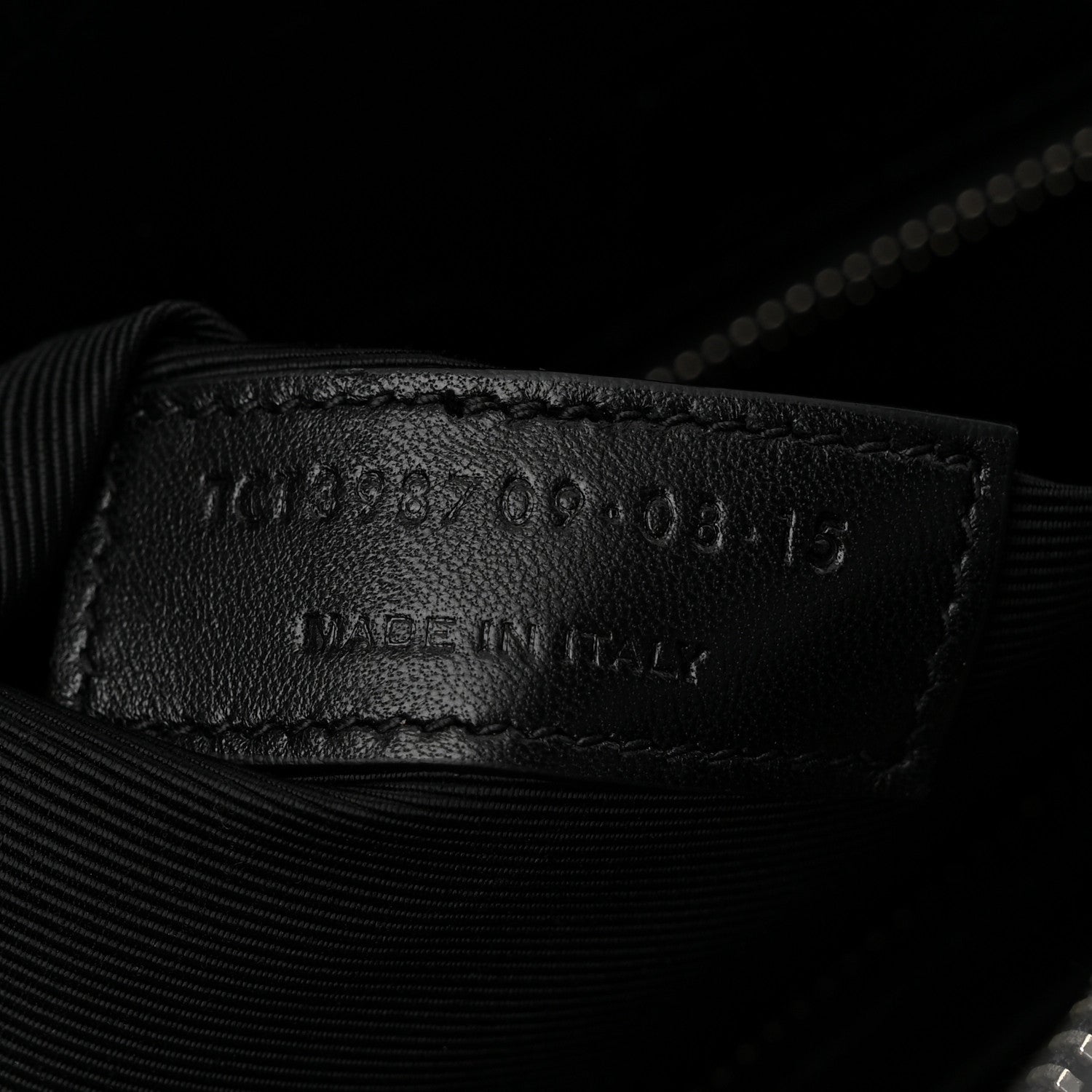 Saint Laurent Calfskin Crocodile Embossed Small Sac de Jour Black 7 of 11