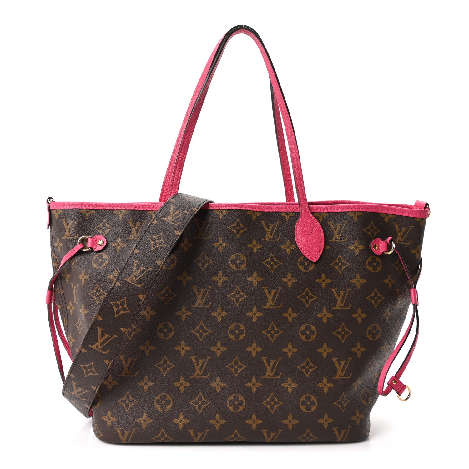 Louis Vuitton Monogram Inside Out Neverfull Bandouliere MM Rose Pondichery 1 of 9