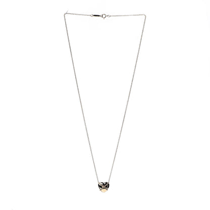 Tiffany 18K Yellow Gold Crossover Heart Pendant Necklace 4 of 7
