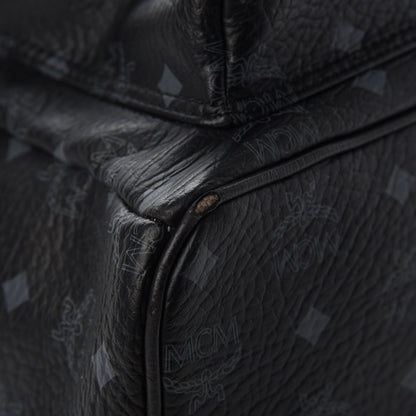 MCM Visetos Small Side Stud Stark Backpack Black 9 of 9