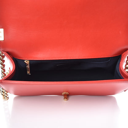Chanel Lambskin Embossed New Medium Boy Cube Flap Red 5 of 11