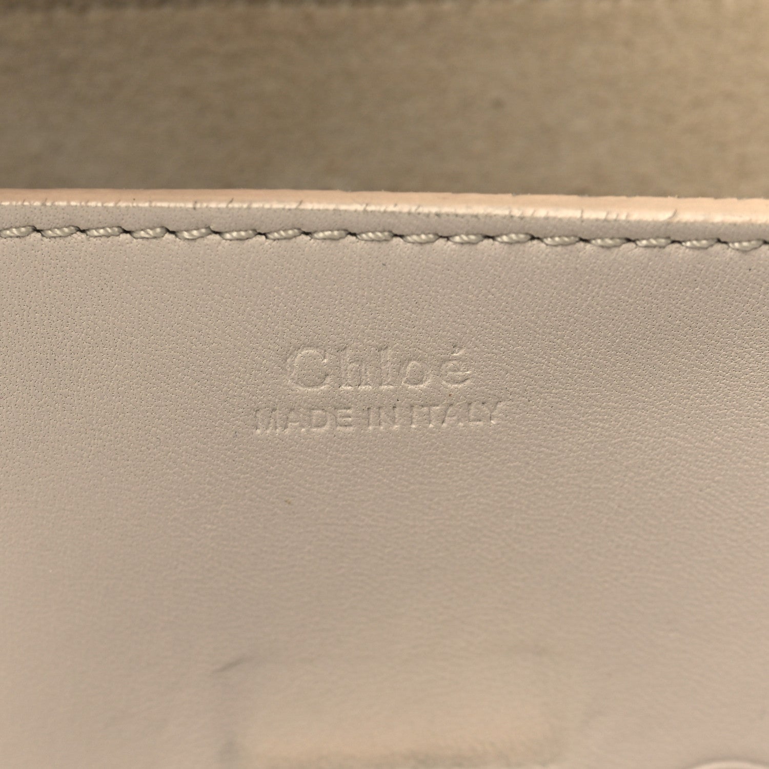 Chloe Calfskin Embossed Small Drew Shoulder Bag Abstract White 6 of 13