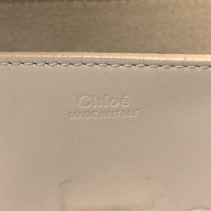 Chloe Calfskin Embossed Small Drew Shoulder Bag Abstract White 6 of 13