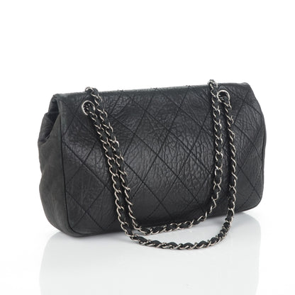 Chanel Distressed Lambskin Le Marais Ligne Flap Black 3 of 7
