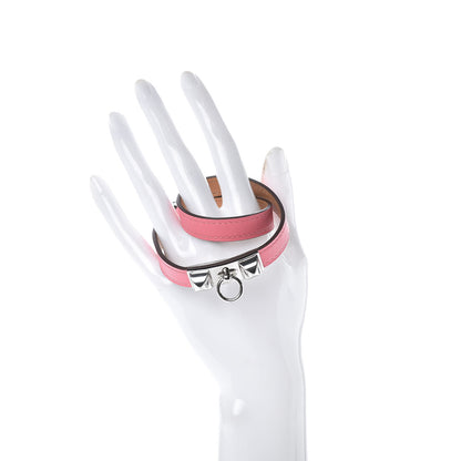 Hermes Swift Rivale Double Tour Bracelet S Rose Azalee 2 of 8