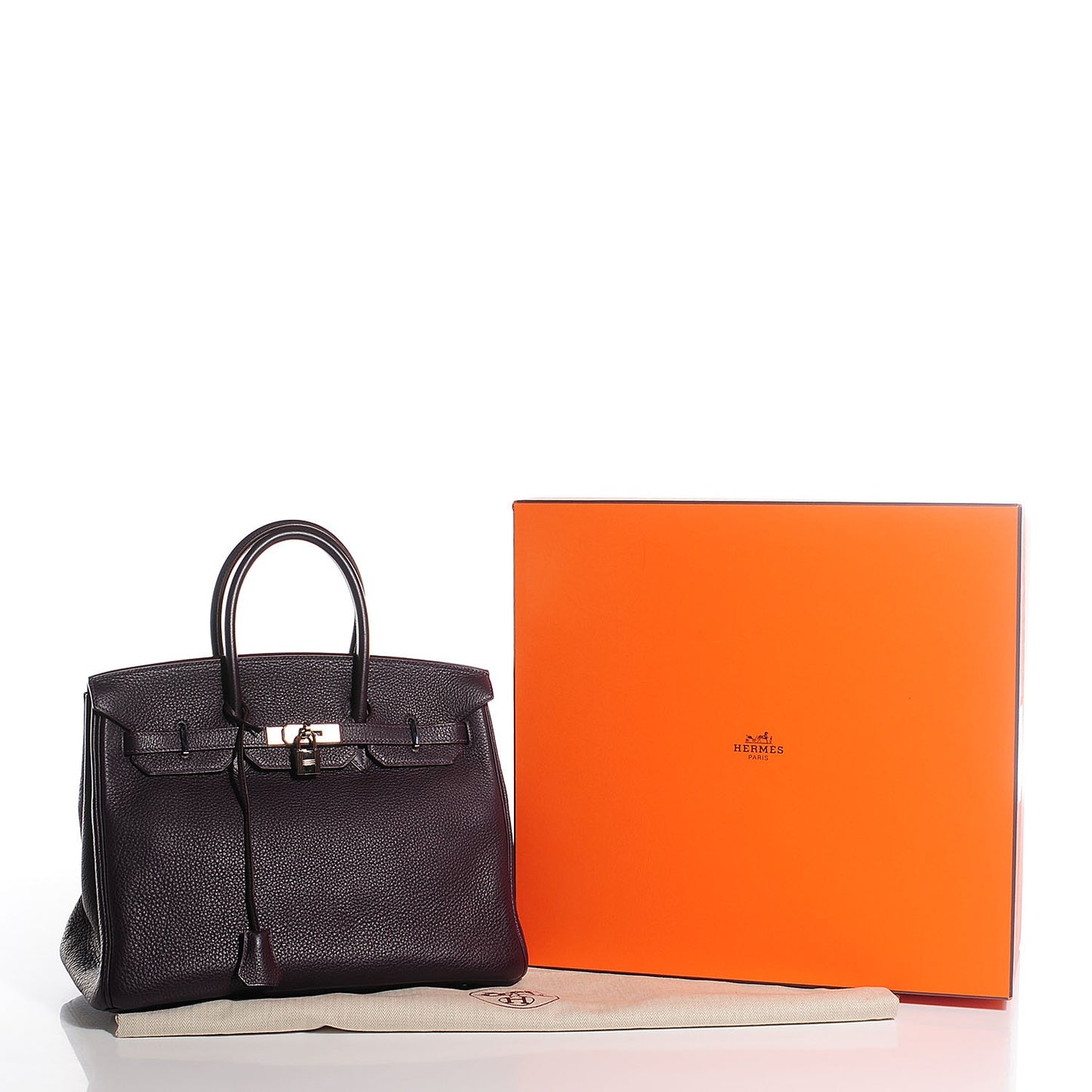 Taurillon Clemence Birkin 35 Raisin