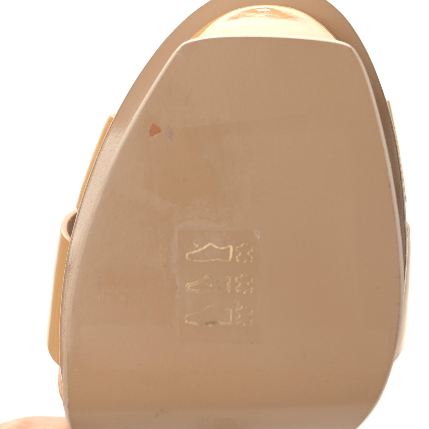 Saint Laurent Patent Tribute 105 Platform Sandals 36 Nude Powder 9 of 10
