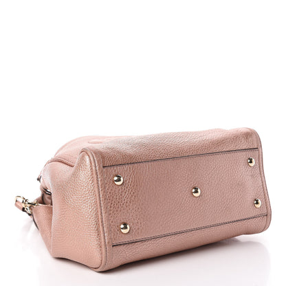 Gucci Metallic Pebbled Calfskin Small Soho Shoulder Bag Pink 4 of 15