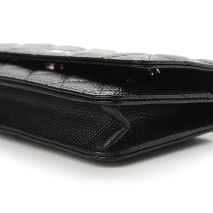 Chanel Caviar Quilted Wallet On Chain WOC Black 10 of 10