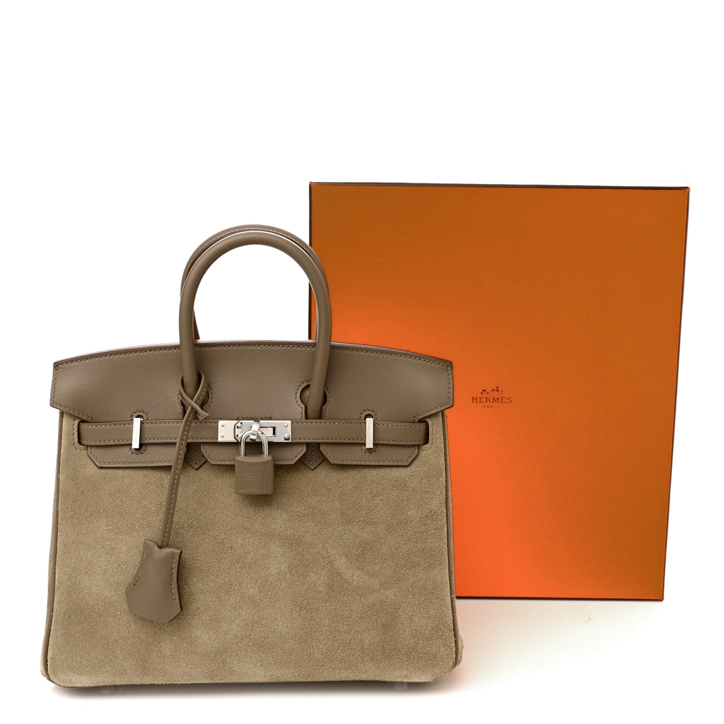 Veau Doblis Swift Grizzly Birkin 25 Etoupe