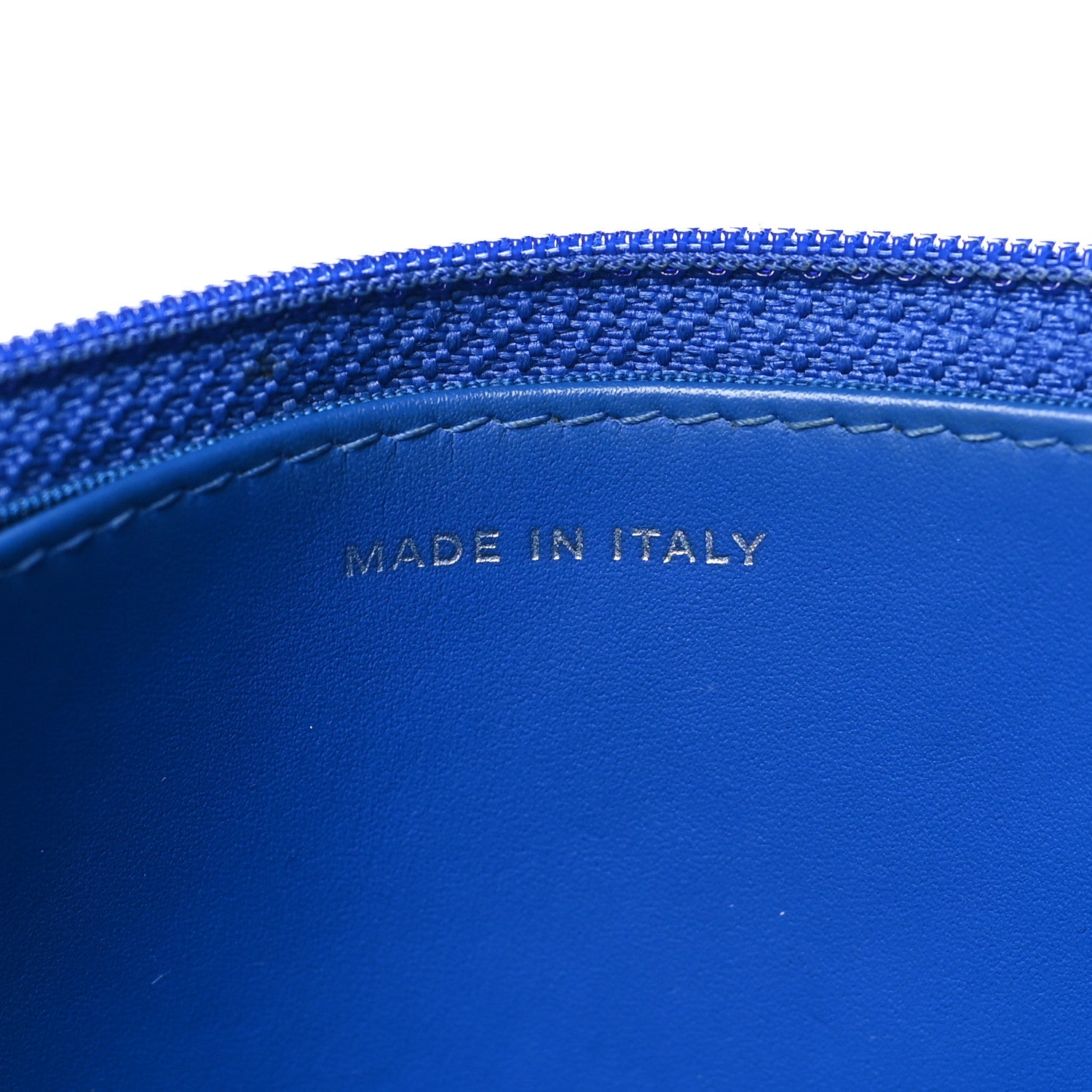 Chanel Caviar Quilted Wallet on Chain WOC Blue 7 of 12