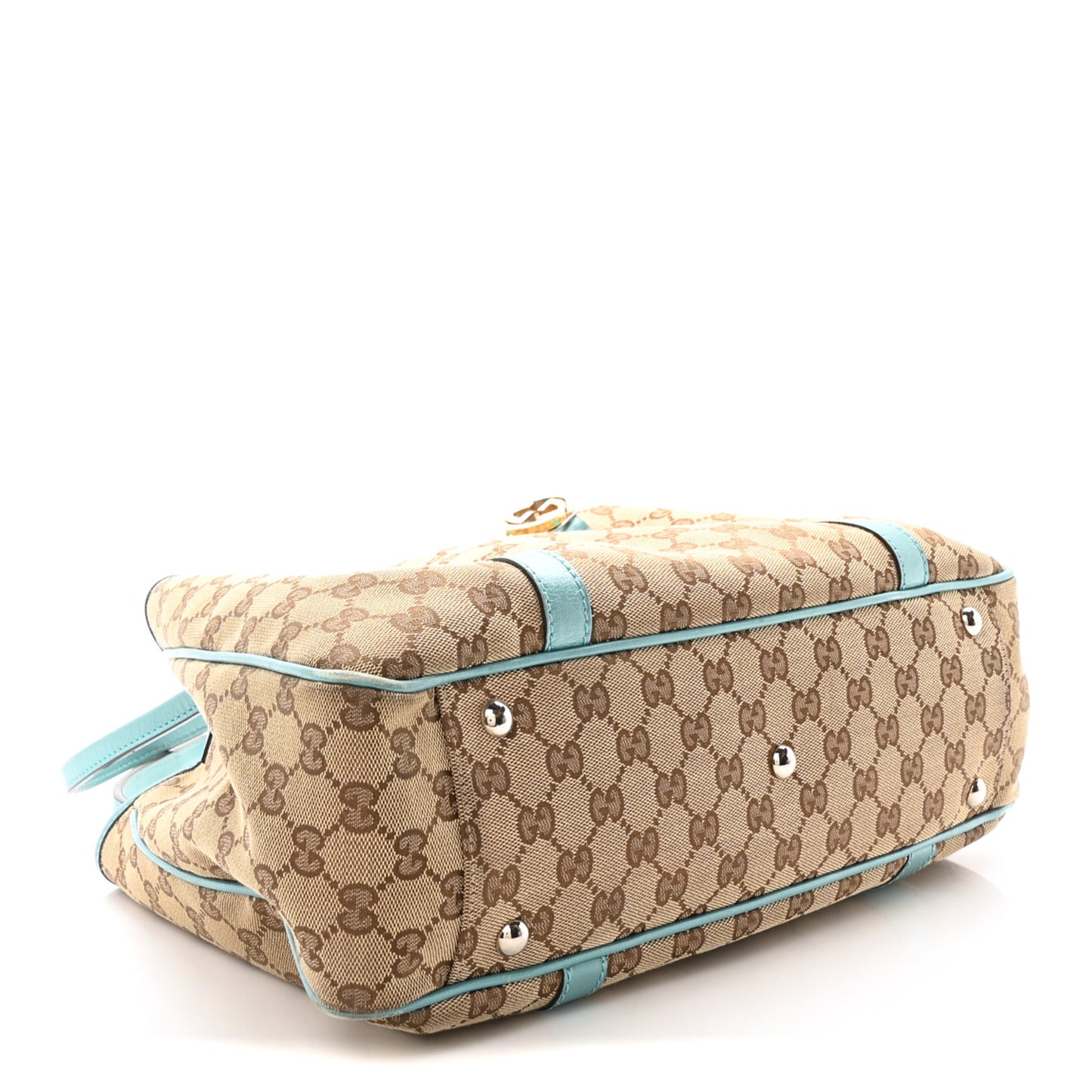 Monogram Medium Twins Shoulder Bag Turquoise