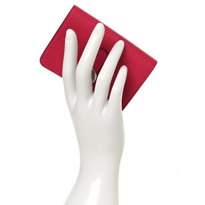 Hermes Togo Dogon Card Case Framboise 2 of 8
