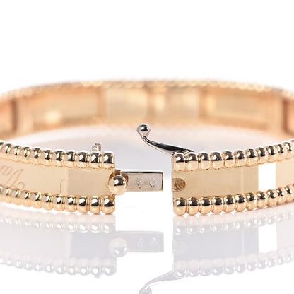 Van Cleef & Arpels 18K Yellow Gold Perlee Signature Bangle Bracelet S 5 of 6