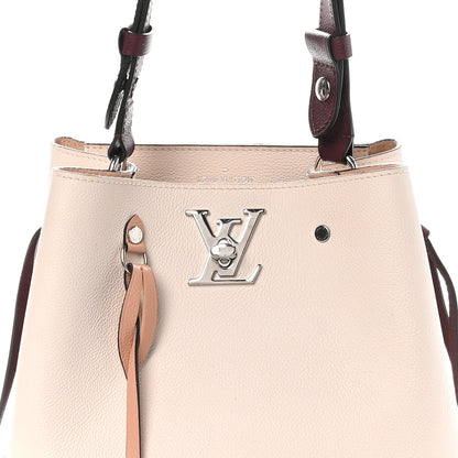 Louis Vuitton Calfskin Nano Lockme Bucket Greige 7 of 10