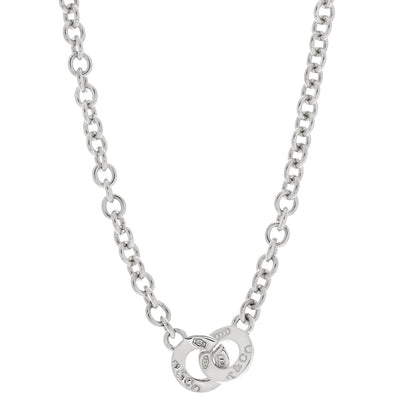 Tiffany Sterling Silver 1837 Circle Clasp Necklace 1 of 4