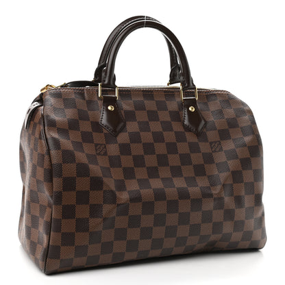Louis Vuitton Damier Ebene Speedy 30 3 of 9
