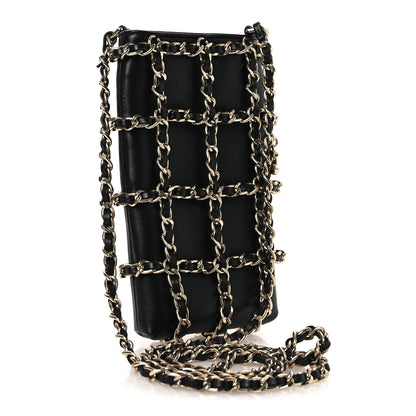 Chanel Lambskin Tech Me Out Clutch With Chain Black 3 of 11