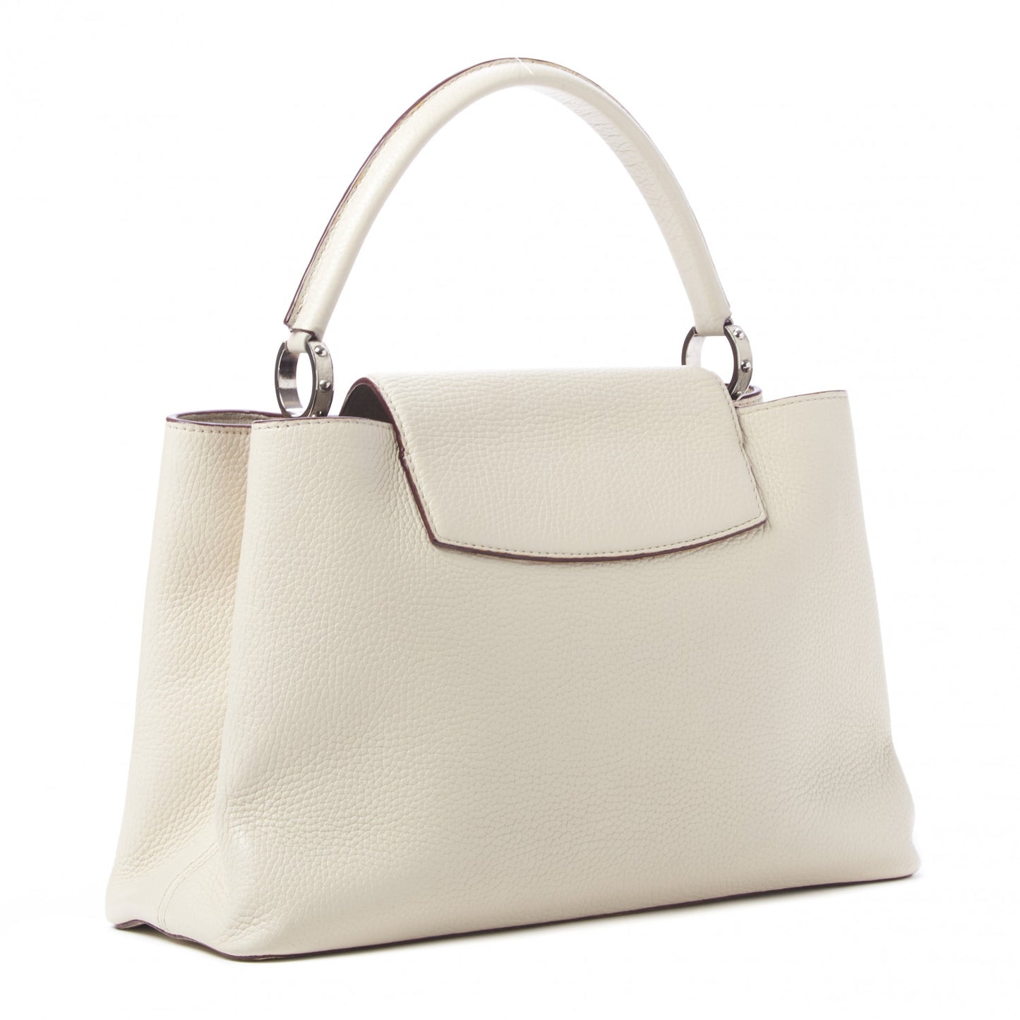 Taurillon Capucines MM Blanc Casse