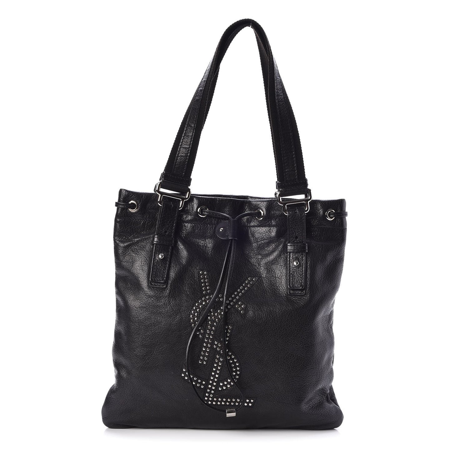 Calfskin Studded Kahala Sac Black