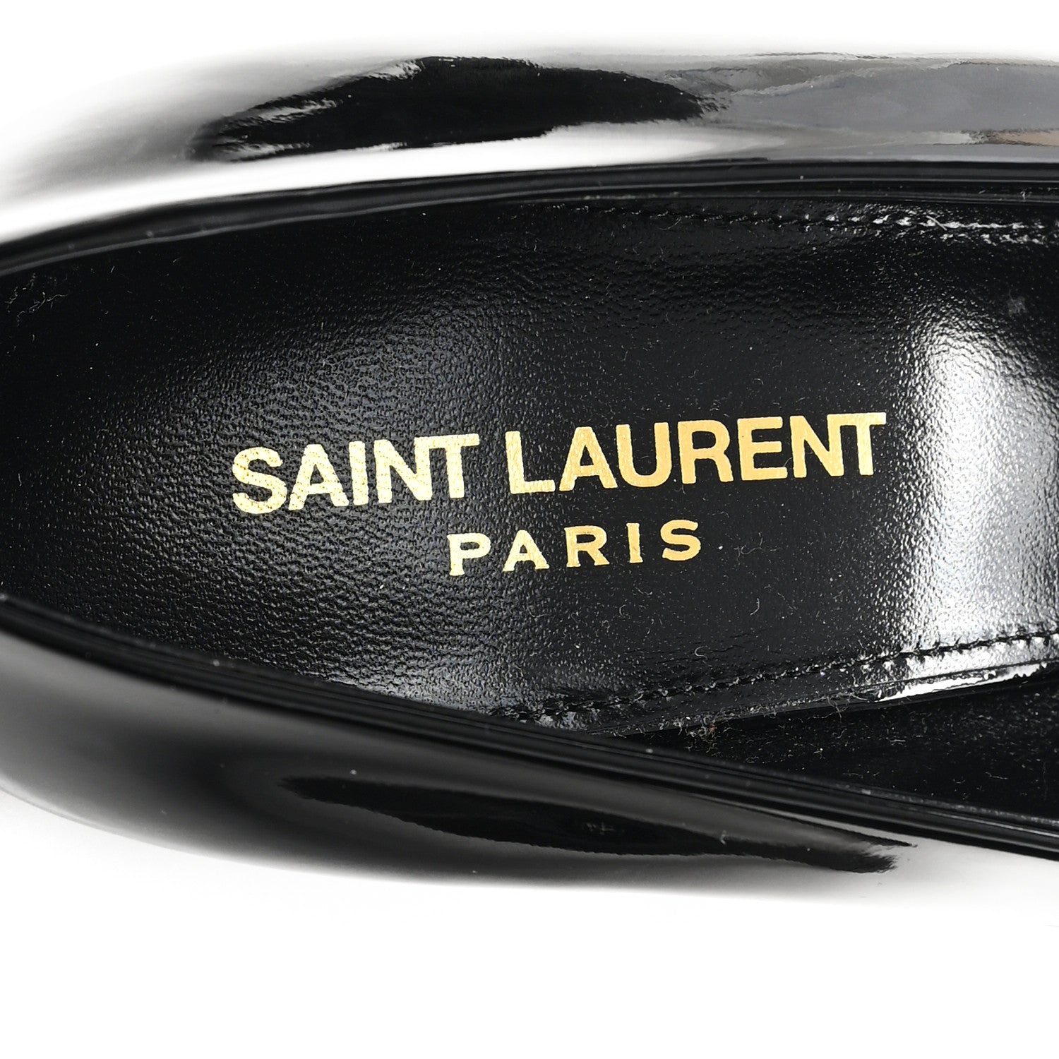 Saint Laurent Patent Calfskin Kayla 110 Pumps 39 Black 8 of 9