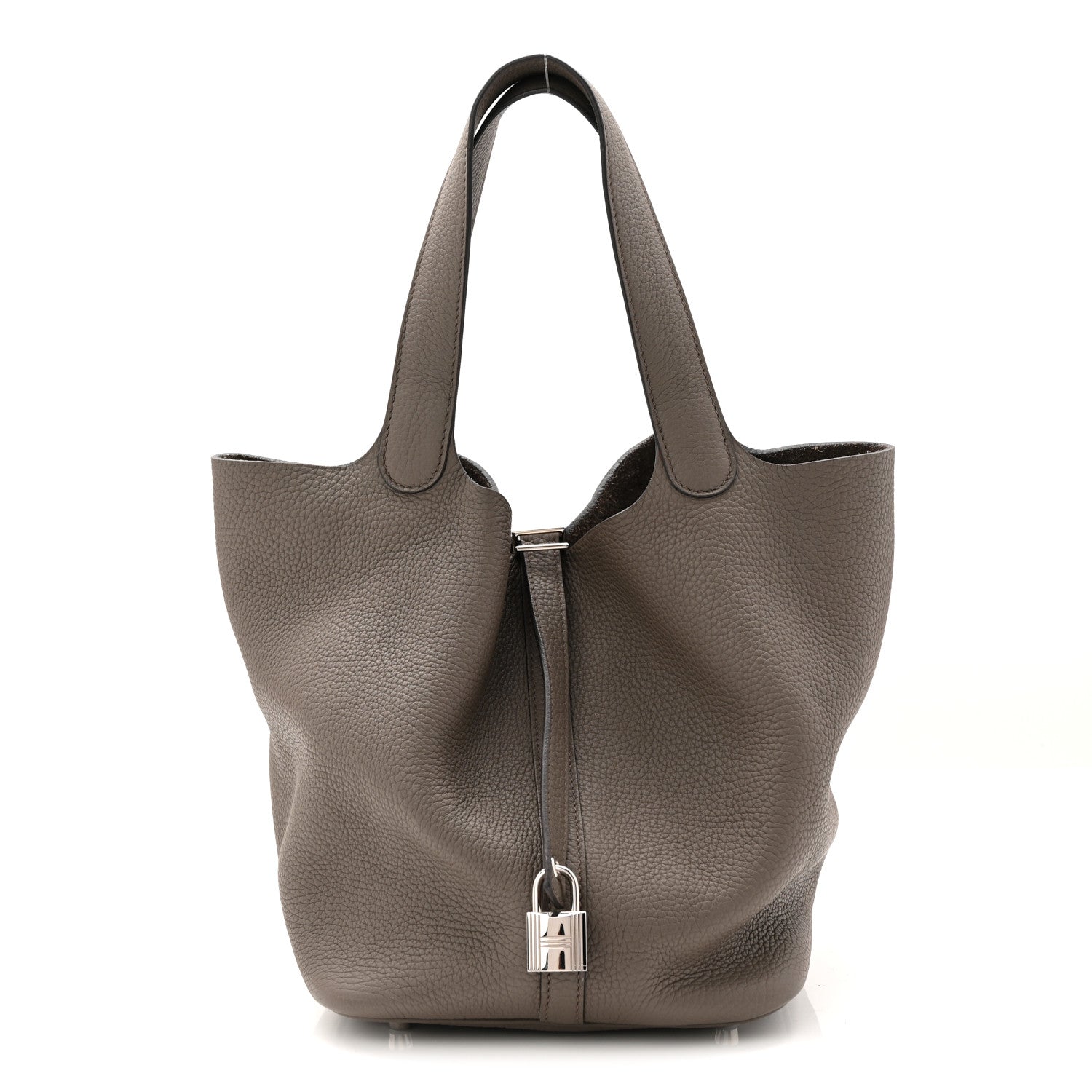 Hermes Taurillon Clemence Picotin Lock 22 MM Etain 1 of 10
