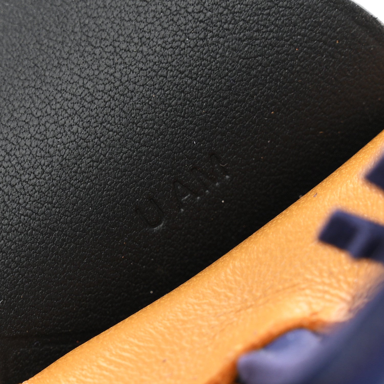 Hermes Milo Lambskin Grigri Rodeo Pegase Horse Bag Charm MM Sesame Black Bleu Saphir 4 of 5