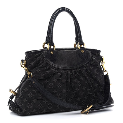 Louis Vuitton Denim Neo Cabby MM Black 3 of 10